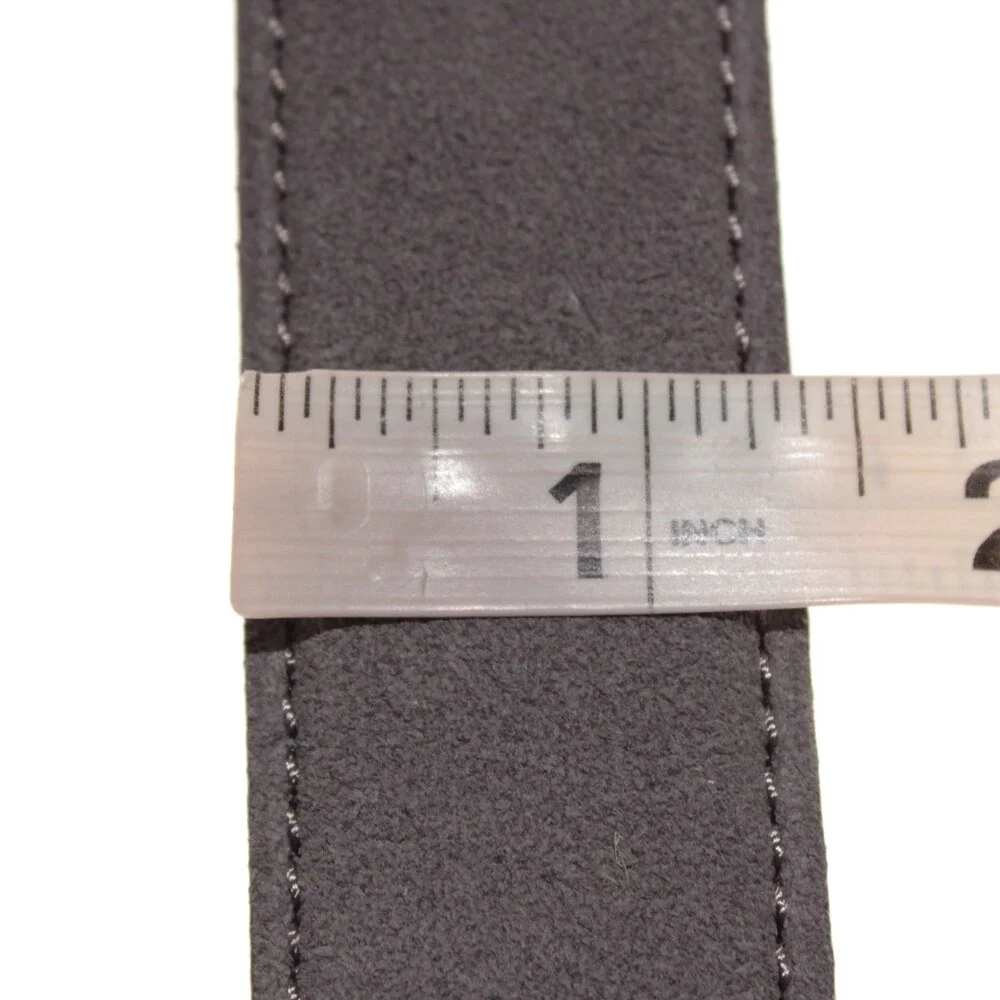 Di Bianco NWT Cut to Size Dress Belt In Solid Gray Suede Leather One Size